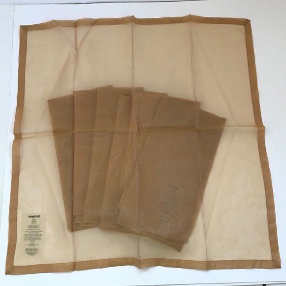 PIER 1 Napkins Sheer Gold Set of 8 - Picture 6 of 10